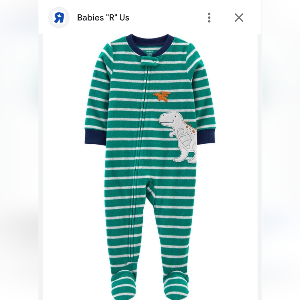 Carter's Dino Fleece Footie Pyjama